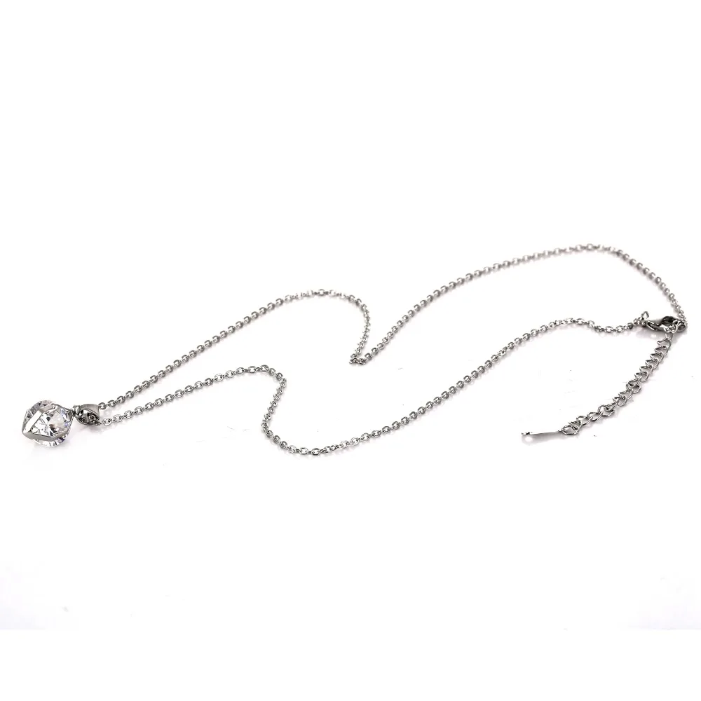 Женский ювелирный комплект из колье и серёг с фианитом|jewerly sets for women|jewerly setsset women |
