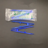 20pcslot disposable plastic forcepstweezers length 120mm lab supplies