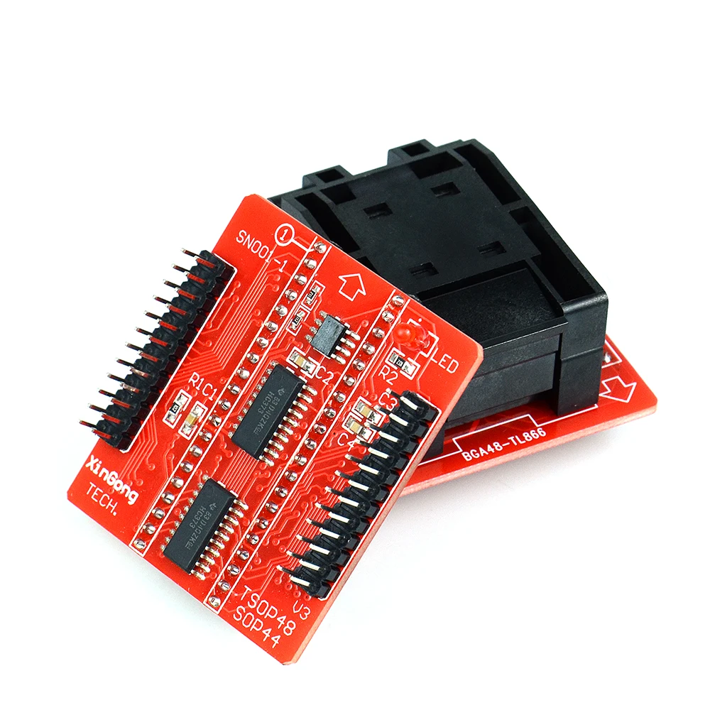 Новейший BGA48 адаптер с 1 8 V TSOP48 BGA63 Base Boad для NAND TL866II PLUS TL866A TL866CS Flash Programmer