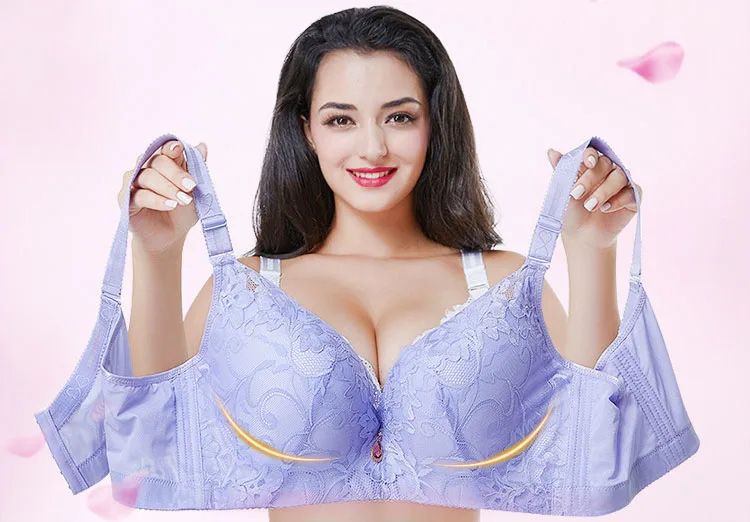Queenral Push Up бюстгальтеры для Для женщин нижнее женское белье BH Bralette Большой размер 34-50 ABCDE чашки сексуальные кружева Флора бюстгальтер femlae бюстгальтеры бюстгалтерлифчик силиконовый бюстгалтербюстгальте