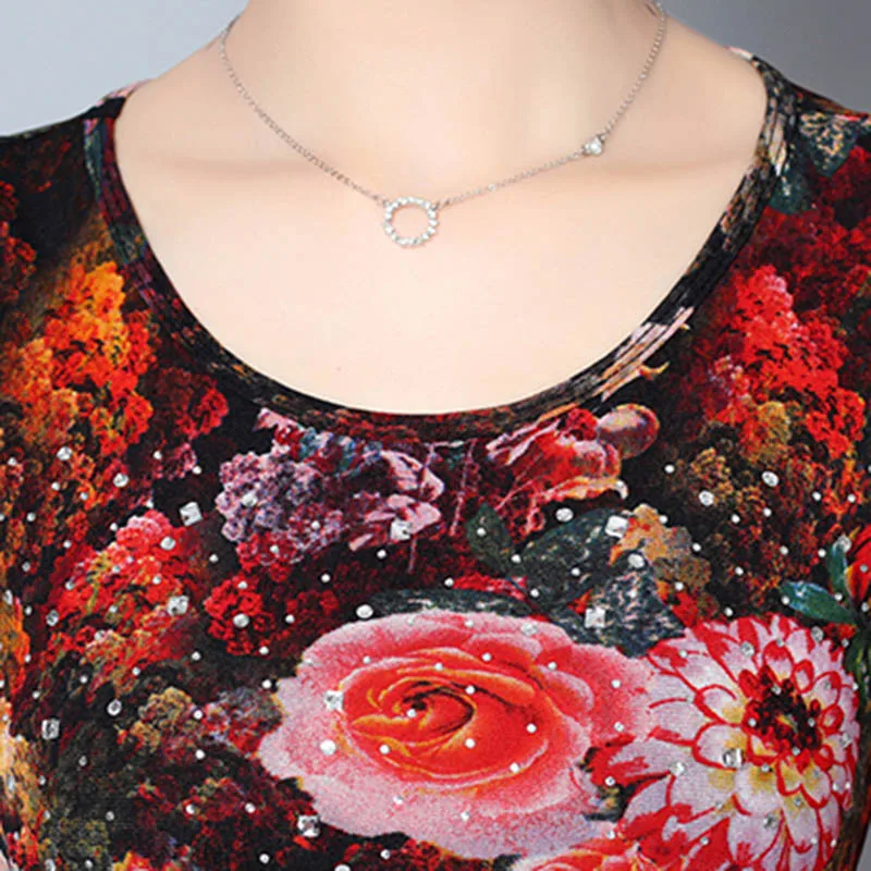 Модные летние женские повседневные футболки большие размеры M 5XL новые корейские