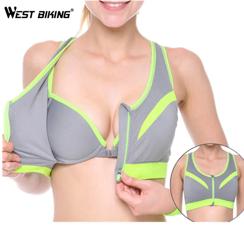 Бюстгальтер на молнии с эффектом пуш ап для занятий спортом спортивный