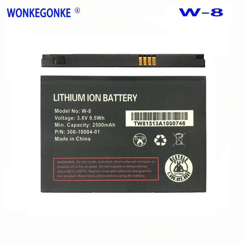 

Аккумулятор WONKEGONKE 2000 мАч 308-10004-01, W-8 для AT&T/BoostMobile AC779S, AirCard 779S, NTGR779ABB