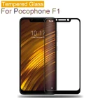 Закаленное стекло для Xiaomi Pocophone F1, Защита экрана для xiami xiomi Pocophone poкофон Pocofon F1, защитная стеклянная пленка, чехол