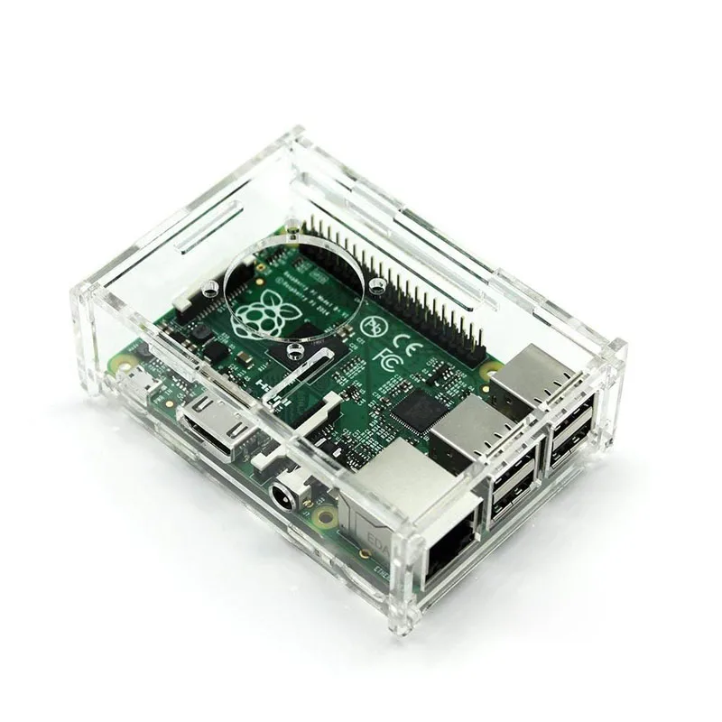For Raspberry Pi 3 B+ Case Acrylic Transparent Box Cover Shell With Cooling Fan B+/3/2/ | Компьютеры и офис