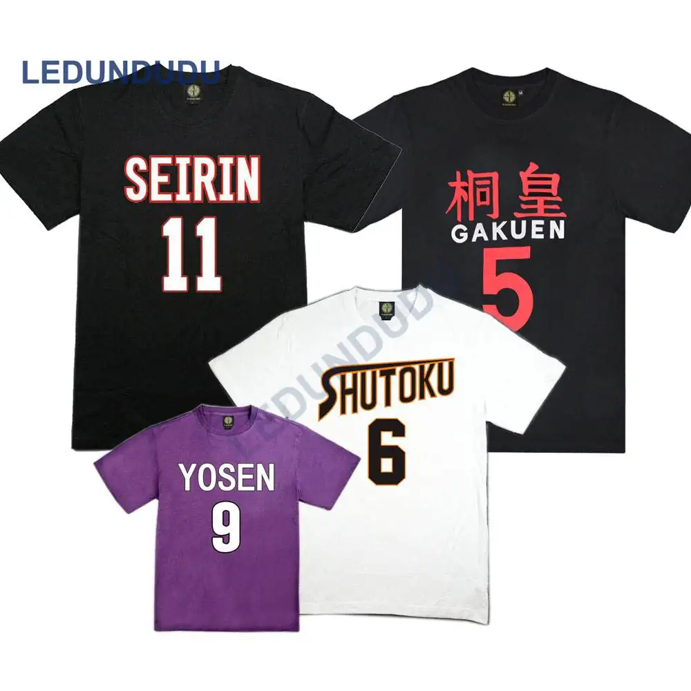 Аниме Kuroko no Basuke Basket футболки Seirin Kagami Taiga GAKUEN Aomine Daiki костюмы для косплея мужская