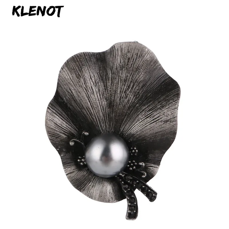 Элегантная Брошь в виде листка лотоса металлические булавки и броши для женщин