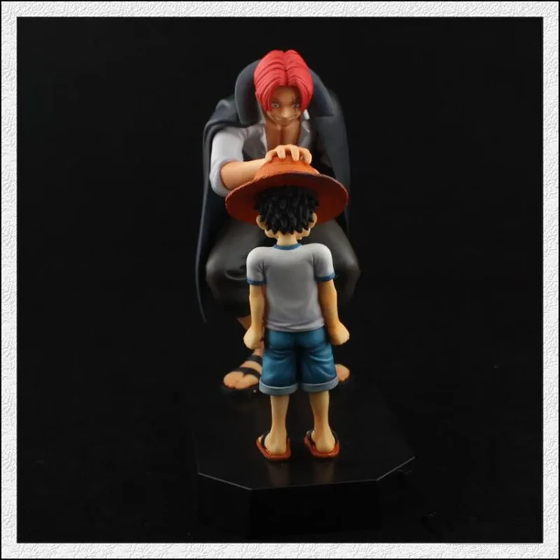 Высокое качество Аниме One Piece Monkey D Luffy & Shanks Рыжий 18 см ПВХ экшн коллекция Eiichiro Oda
