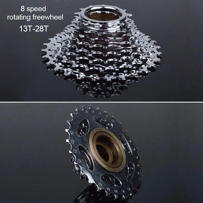8 speed rotating Горный велосипед вращающийся свободного хода/кассета маховик 7/8/9/10 Скорость 11-28 T/11-32 T/11-36 T велосипеда Freewheels - Цвет: 8 speed rotating