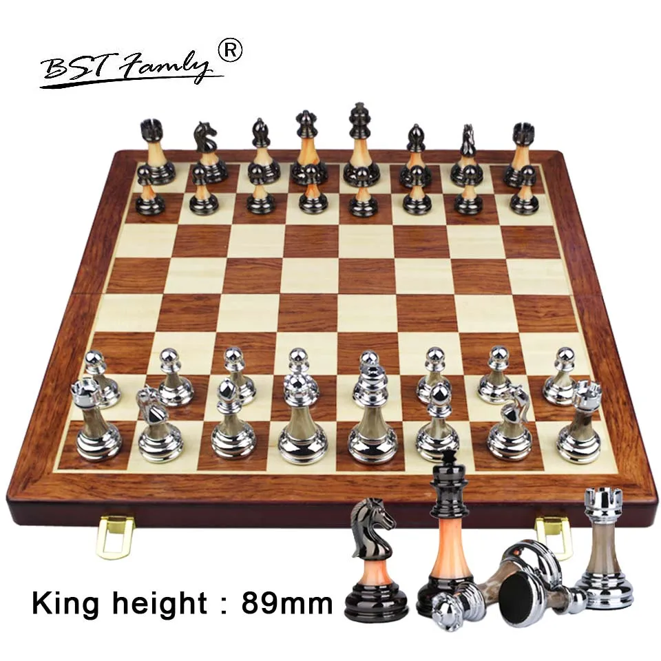 BSTFAMLY набор пластиковых шахмат Международная шахматная игра Высококачественная
