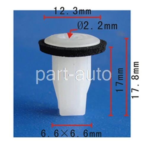 

100x OEM Door Panel Clip M4.2 #8 Screw Grommet Nylon Retainer For Honda 90670-SG0-003 90670SG0003