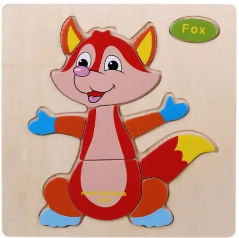 Wood Toys Привлекательный мультфильм деревянные игрушки-головоломки паззлы для детей детская головоломка обучения Образование деревянные игрушки головоломки развивающие игрушки пазлы для детей бизиборд головоломка для взрослых - Цвет: Wood Toys
