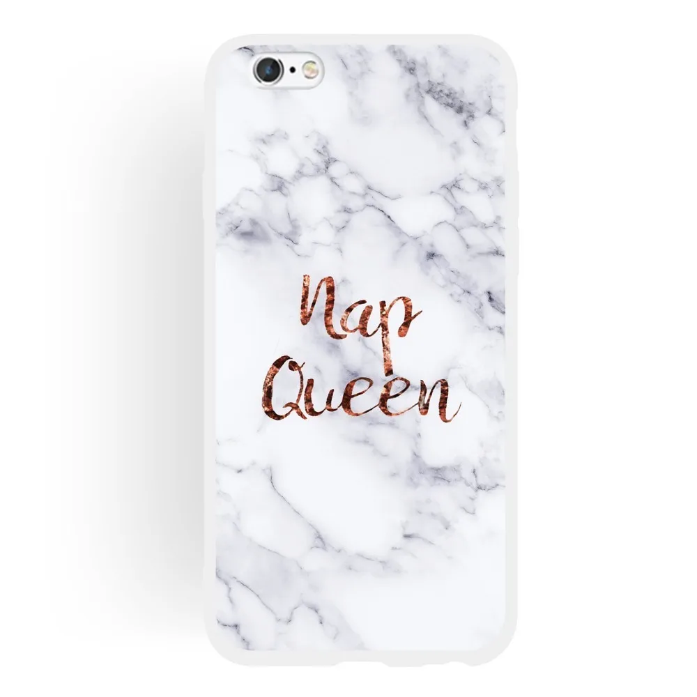 queen Чехол для телефона с белыми мраморными буквами и цветами для samsung Galaxy J2 J3 Pro J4 J5 J6 J7 J8 Plus мягкая задняя крышка из ТПУ Couqe - Цвет: queen