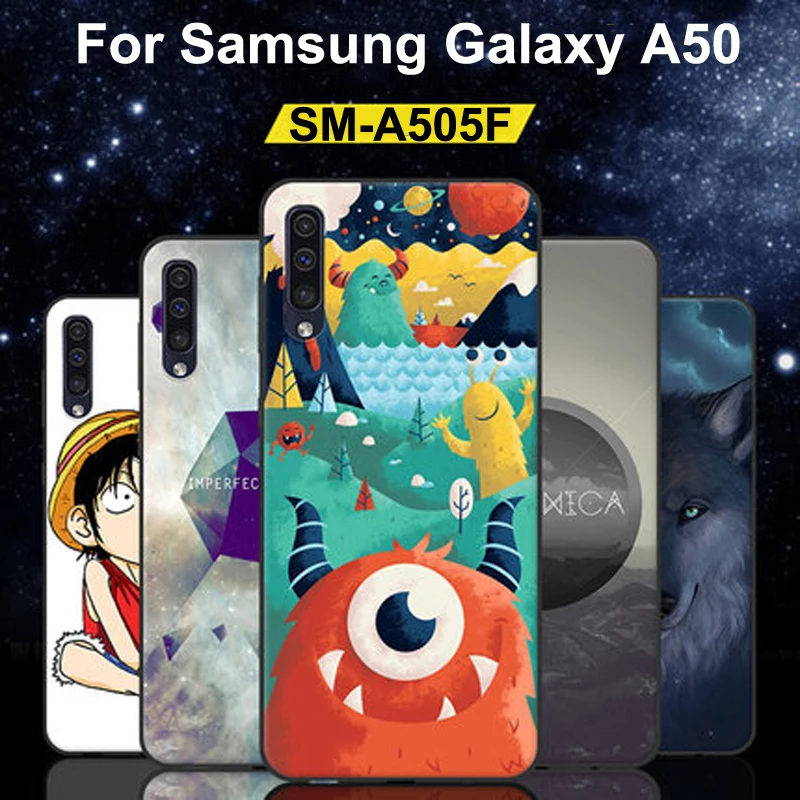 Чехол для Samsung Galaxy A50 мягкие силиконовые чехлы из ТПУ с мультяшным рисунком