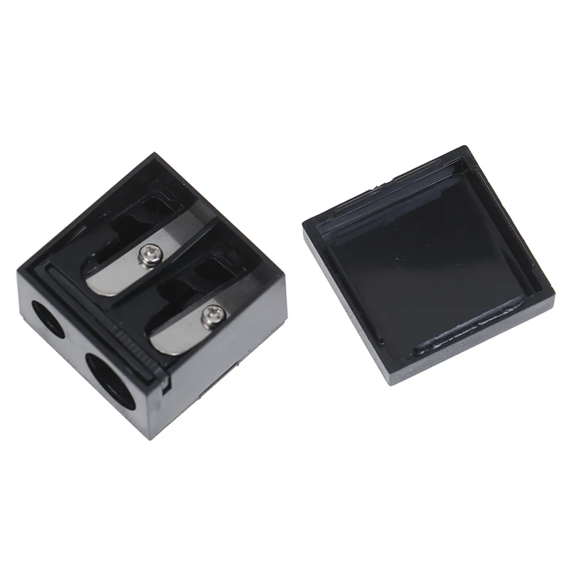 1 шт. точилка для карандашей с двойными отверстиями карандаш макияжа пластиковый