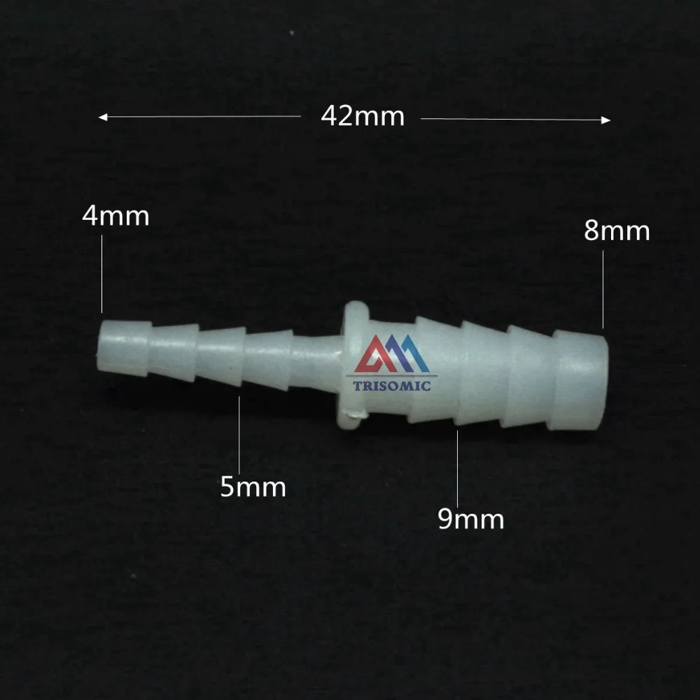 4 мм * 8 прямой редукционный соединитель пластиковый фитинг колючий PE|fitting barb|plastic