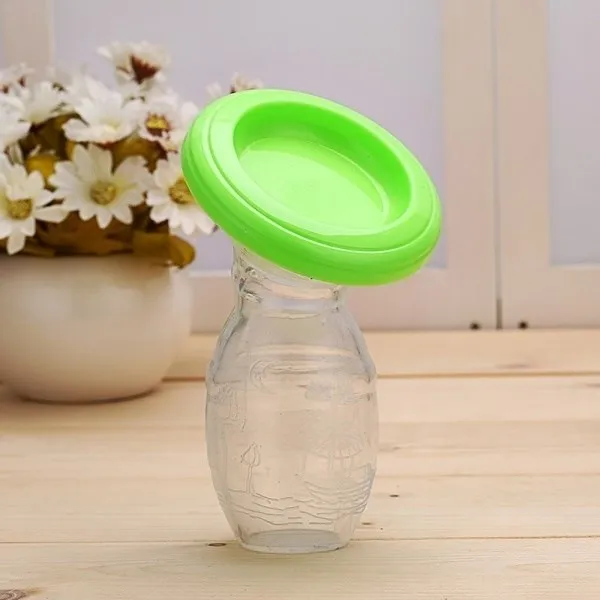 Green Herbabe ручные молокоотсосы силиконовая бутылочка для грудного молока для мам Грудное вскармливание всасывающие насосы для сосков - Цвет: Green