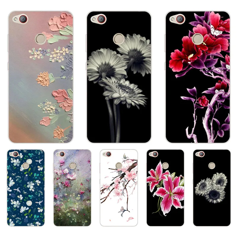 Zte nubia z11 mini Case Silicon Flower Painted Painting Soft TPU Back Cover for s protect Phone cases shell |
