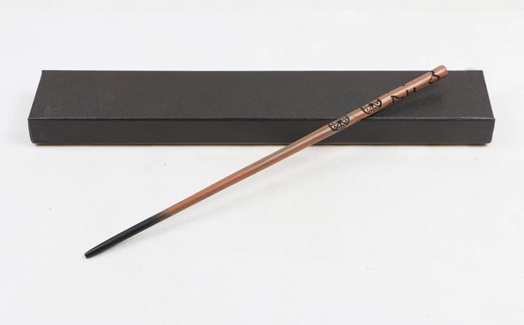 Credic Качественный Металлический сердечник Deluxe COS Har Potter волшебная палочка с коробкой Дамблдор Волдеморт Рон Гермиона луна волшебная палочка бесплатно поезд тик - Цвет: Credic
