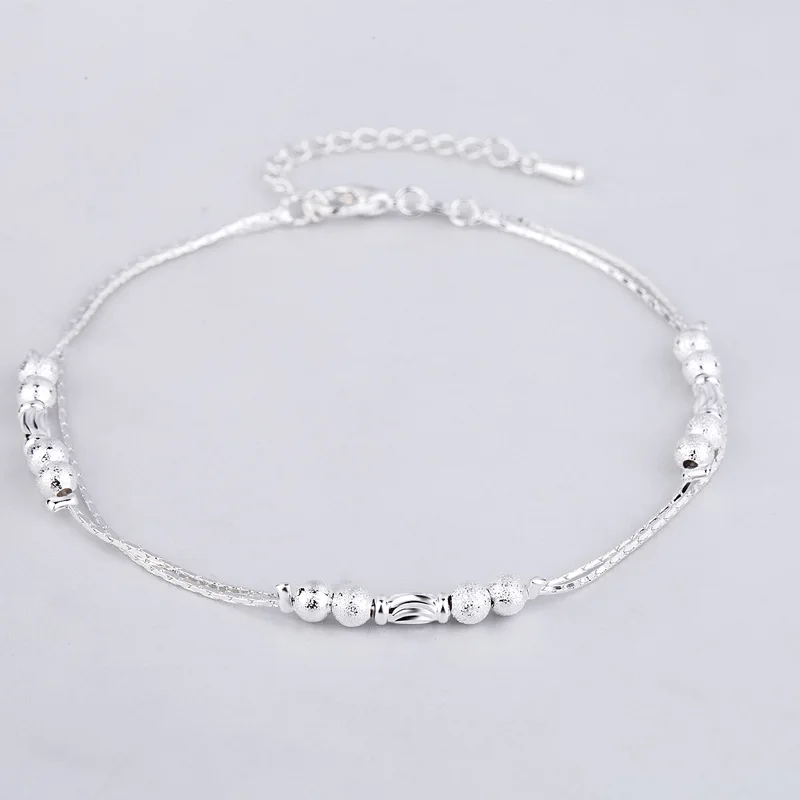 JOYESWING Для женщин ножной браслет на ногу Pulseira Feminina Femme серебро Цвет круглые