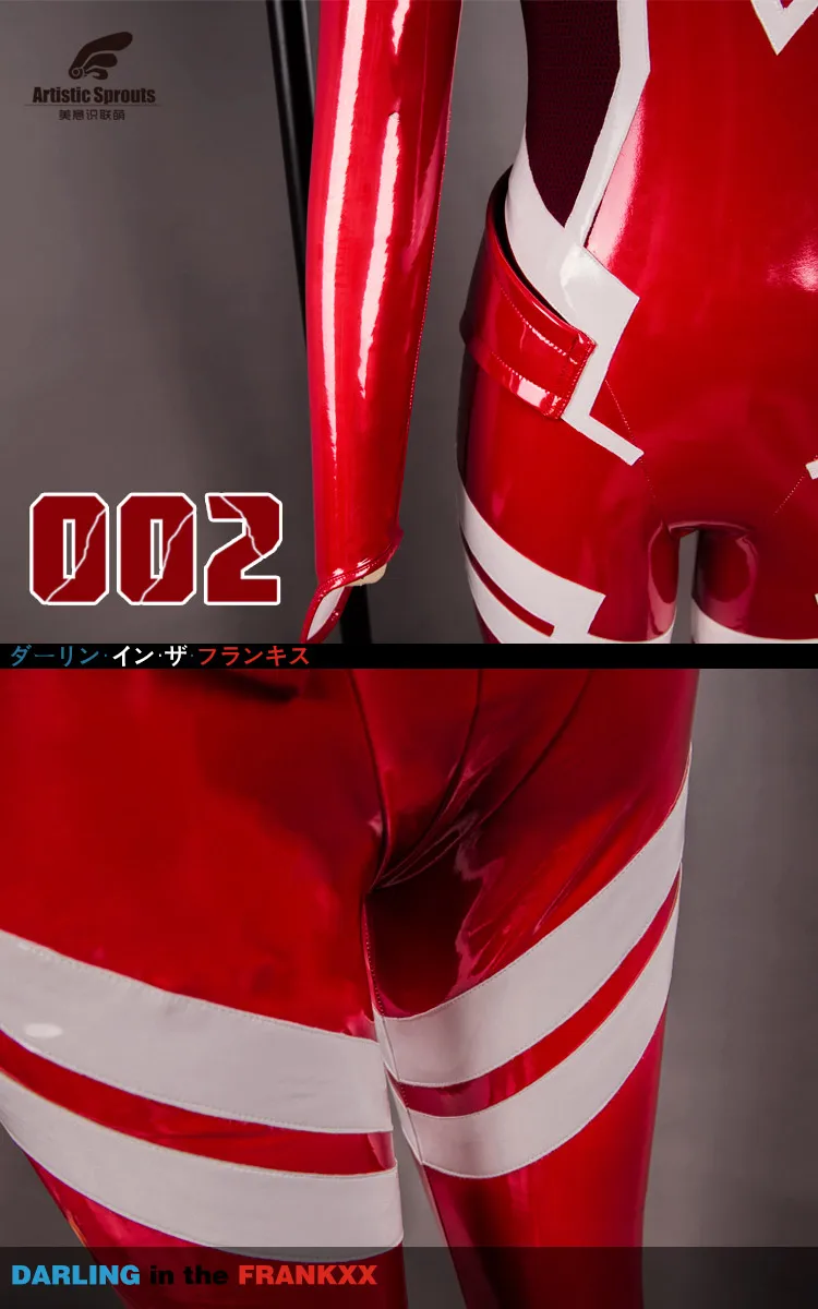 02 DARLING in the FRANXX Аниме Косплей Zero Two Косплей Костюм консоль костюм для вождения комбинезон полный набор Лис