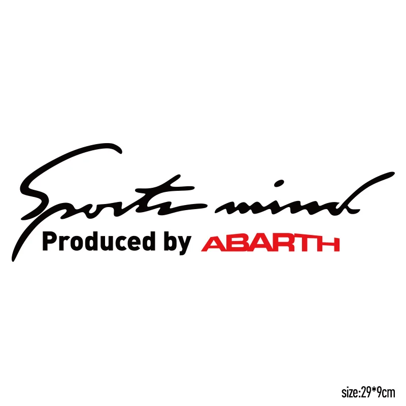 Наклейки на автомобиль ABARTH Sports Mind заказ наклейки Стайлинг автомобиля для fiat 500 punto