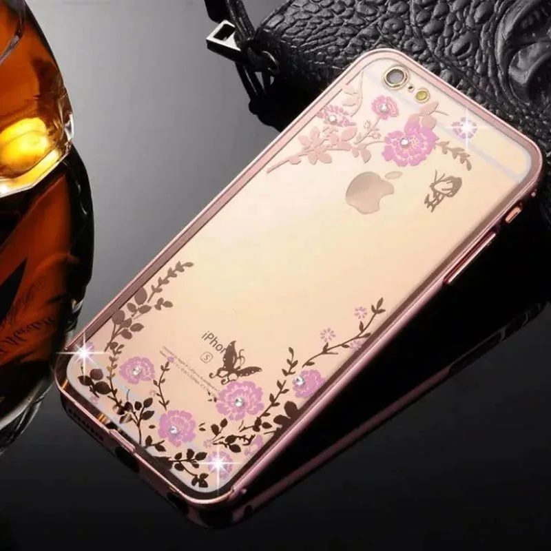 Для iPHone 6 plus чехол нежные цветы бабочки крышка случае спс iphone 5.5 дюймов корпусов