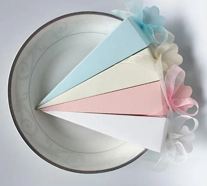 1000 шт. Подарочная коробка свадебные бумажные конусы для конфет сувениры брачные