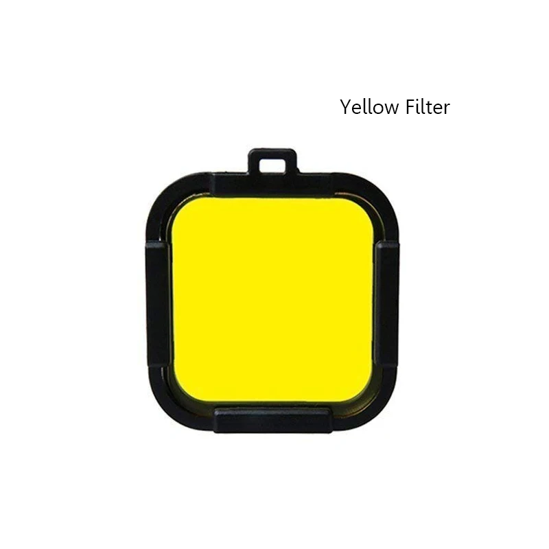 Yellow Фильтр для подводного плавания для GoPro Hero 4 session 5 session Dive Фильтр Крышка объектива Защитная крышка для Go Pro 4 5 Session Acessory - Цвет: Yellow
