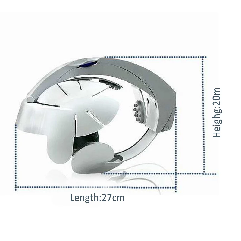 Электрическая насадка массажный шлем головы мозг расслабиться вибрации