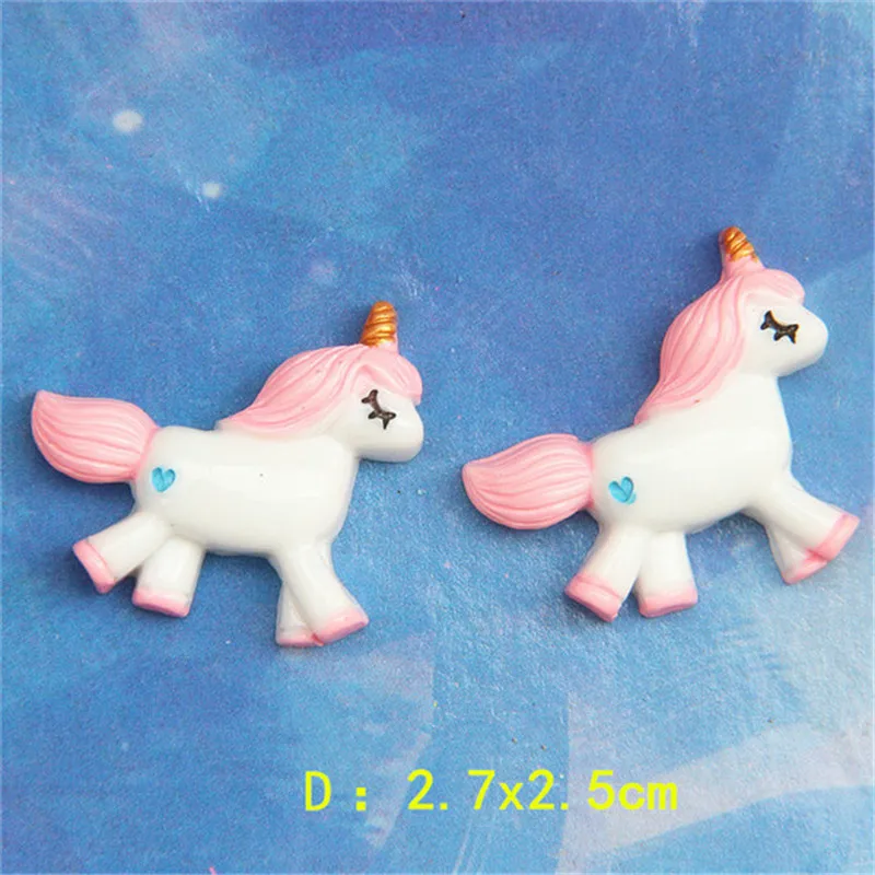 10 шт. милый полимерный Единорог для мобильного телефона аксессуары рукоделия