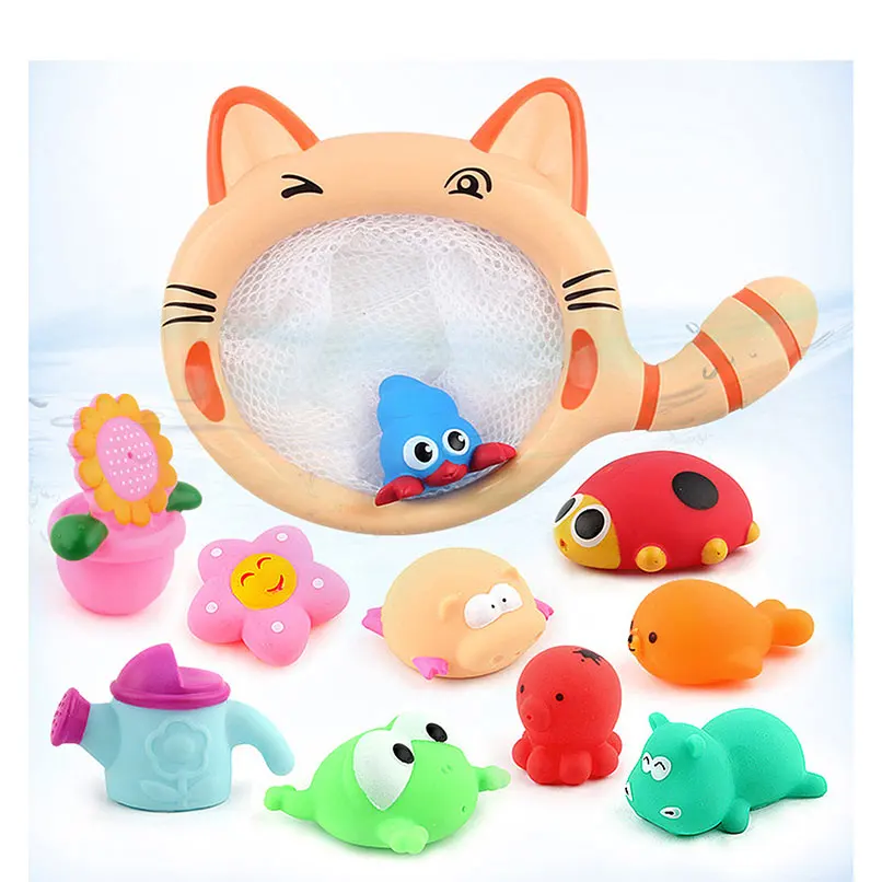 Резиновые забавные детские Игрушки для ванны плавающий инструмент бассейна