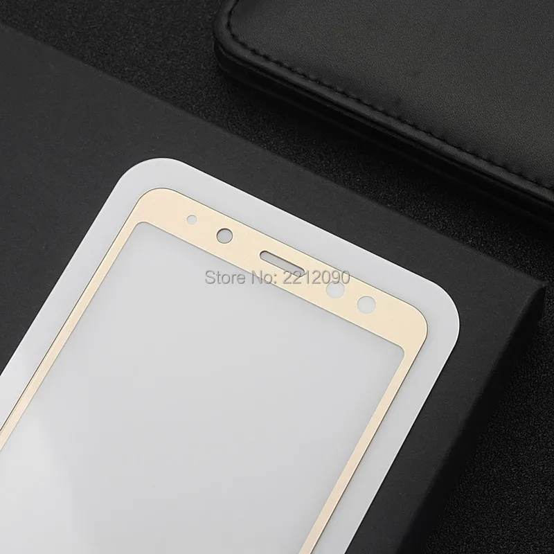 2.5D Full Glue Cover Tempered Glass Screen Protector For Samsung Galaxy A8 2018 Anti Fingerprint Film | Мобильные телефоны и