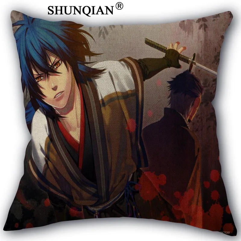 Новое поступление, Hakuouki, заказной хлопковый Чехол на подушку с застежкой-молнией, на заказ, Чехол на подушку, больше размеров, на заказ, Ваш образ, подарок - Цвет: Pillowcase