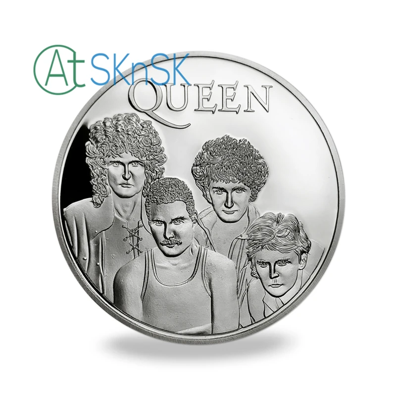 Памятные монеты QUEEN of Rock Band 10 шт./лот 2 цвета|queen collection|queen ofqueen band |