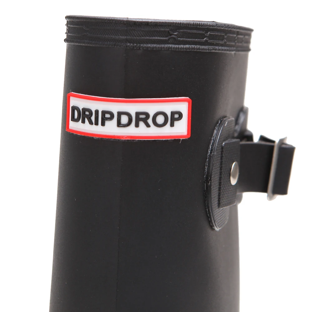 DRIPDROP Оригинальные Женские Резиновые сапоги Непромокаемые Черные Матовые