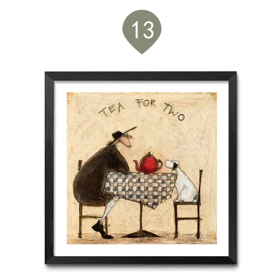 

Винтажные скандинавские абстрактные пейзажи с собаками на холсте