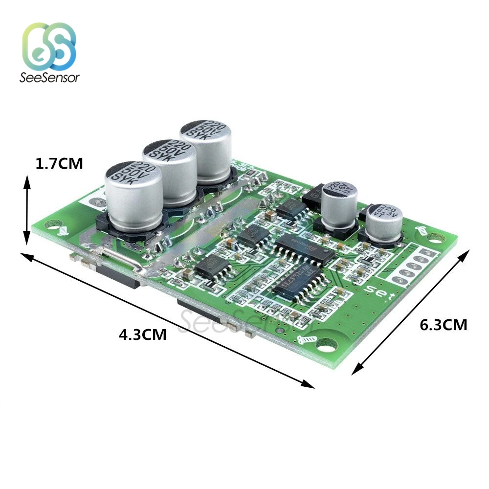 Бесщеточный ШИМ контроллер двигателя постоянного тока 12 В 36 500 Вт регулятор