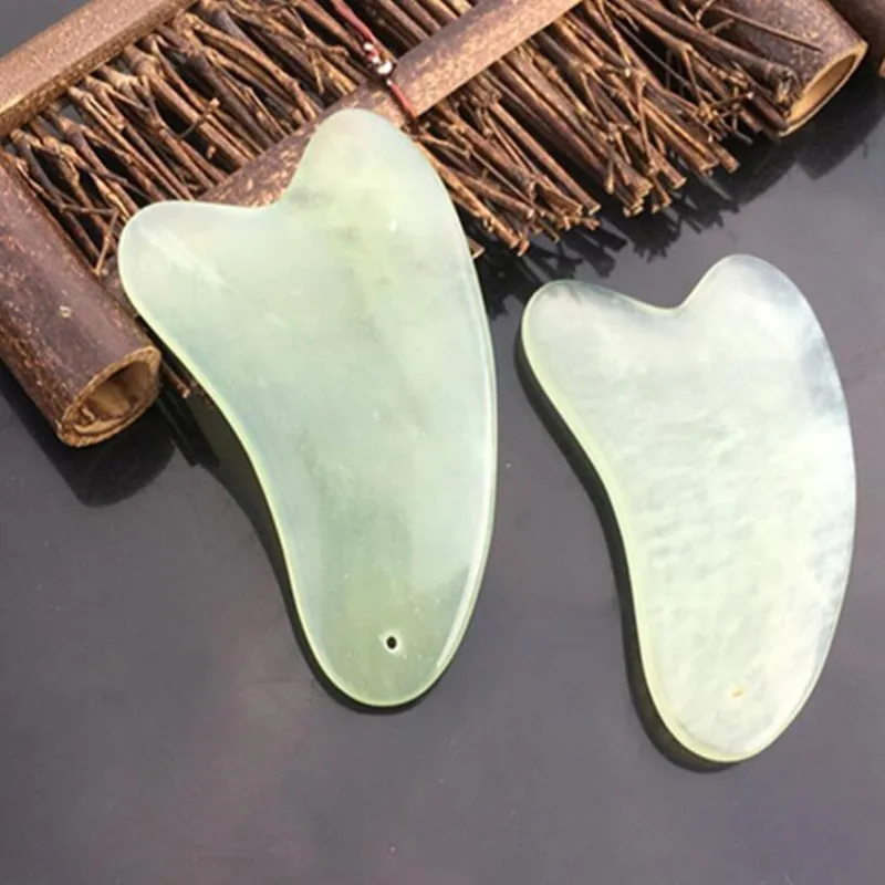 

Natural Jade Guasha Board Scraching Facial Eyes Scraping Gua Sha SPA Skin Care Tool Health Care Beauty Acupoints Plate