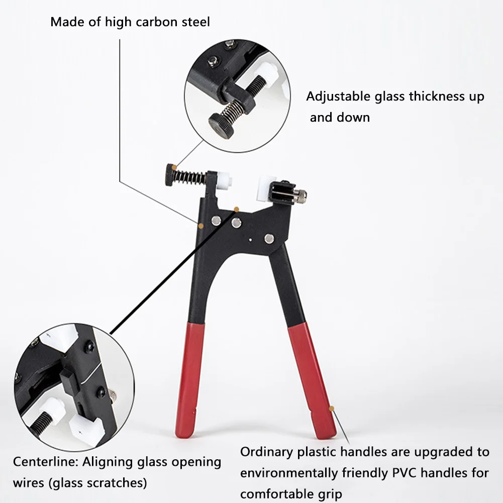 Durable Nipper Tool Home Portable Adjustable Cutter Running Breaking Glass Cutting Plier Steel Practical Professional Handheld |