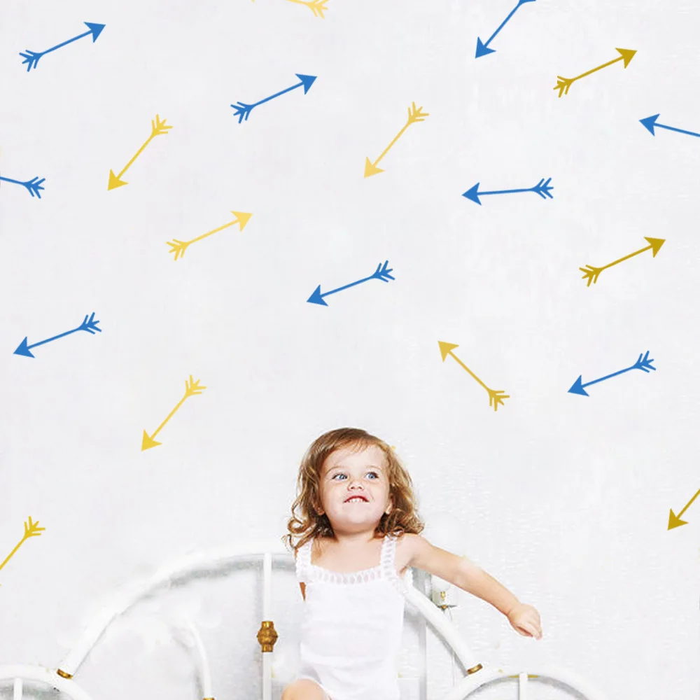Скандинавский стиль мультфильм стрелка стикер на стену мультяшное украшение для