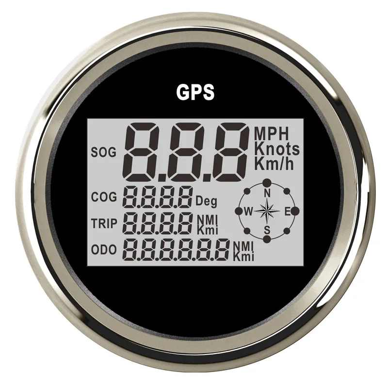 red light 85 мм Автомобильная лодка цифровой GPS Спидометр Одометр 0-999 узлов км/ч mph 12 В/24 В с подсветкой для мотоцикла, яхты, судна, транспортного средства - Цвет: red light