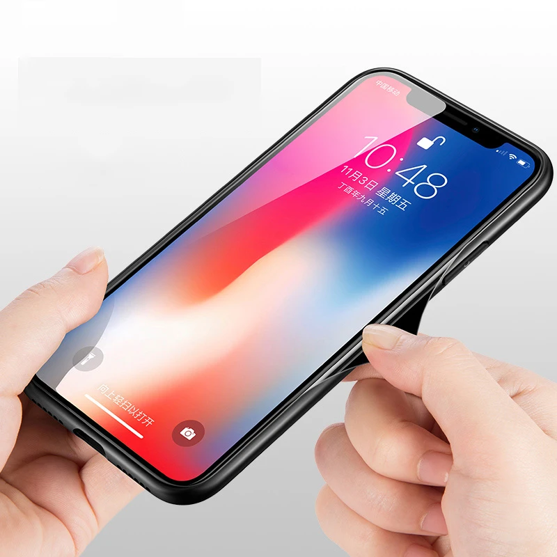Для iphone X случае Yizu пользовательские закаленное Стекло + ТПУ задняя крышка