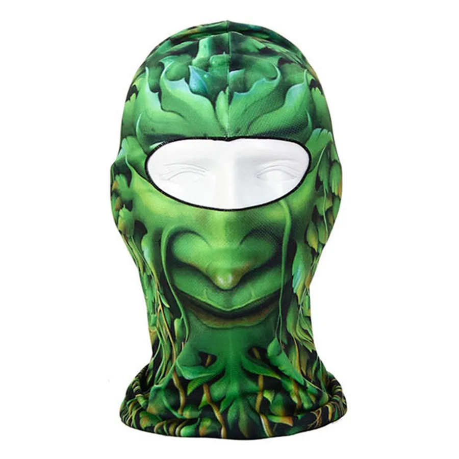 Тонкий 3D Открытый спорт Горный велосипед Велоспорт лыжный Балаклава шеи капюшон