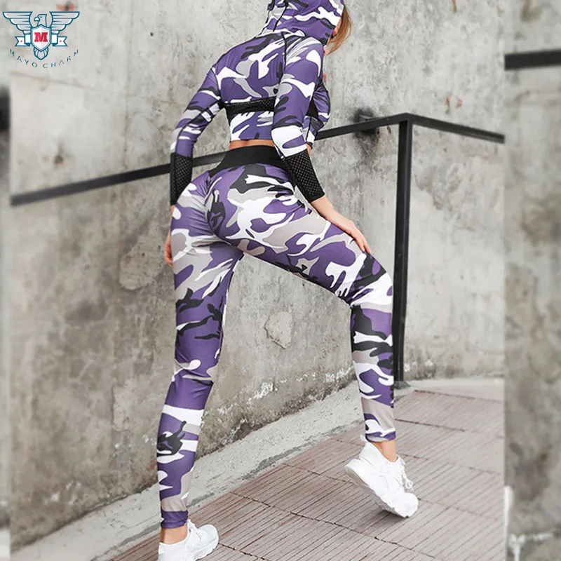 Women Casual Yoga Set 2 Pieces Jogging Suit Hooded Sweatshirt+Long Pants Sportwear Female Outfits Fitness Clothing Sport | Спорт и