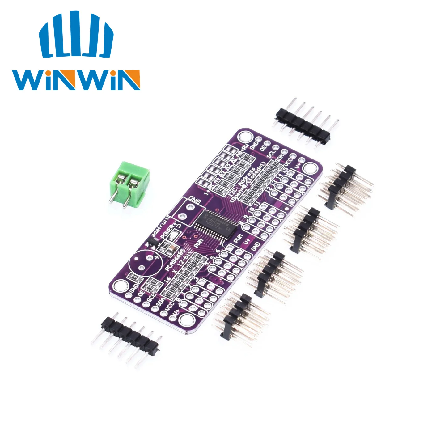 16 канальный 12 битный PWM/Servo Driver I2C интерфейс PCA9685 для или Raspberry pi щит модуль servo