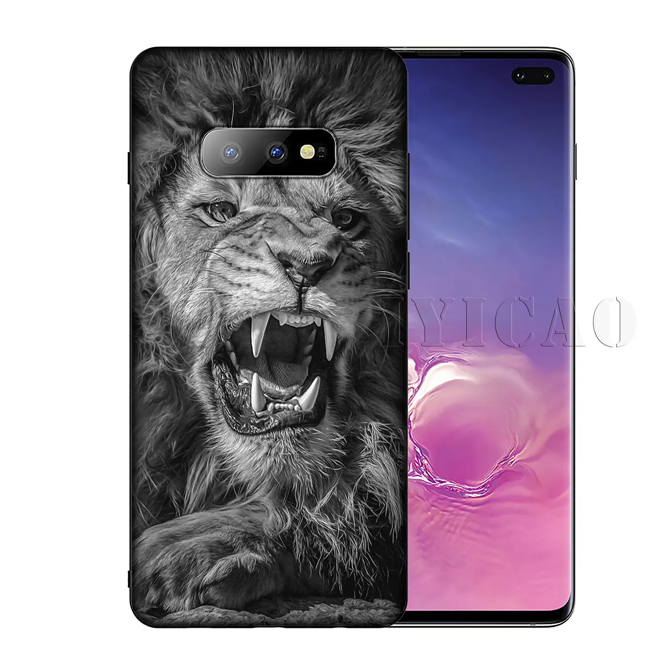 IYICAO тигр лев Король Мягкий силиконовый чехол для телефона Samsung Galaxy S10 S9 S8 Plus S6 S7 Edge