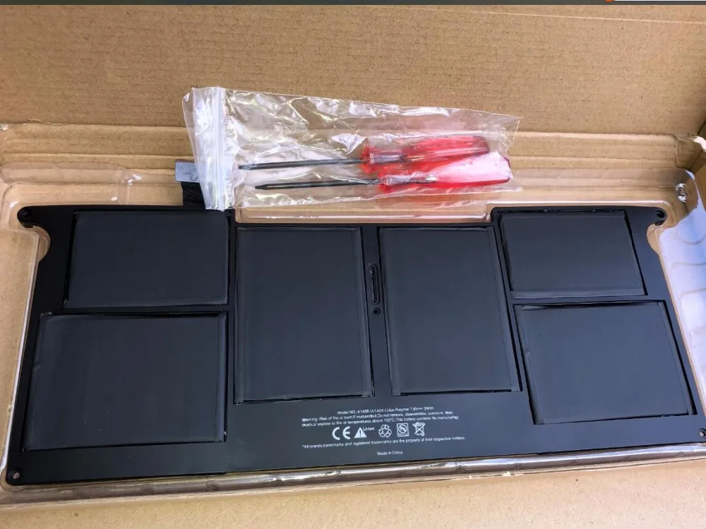 Аккумулятор для ноутбука Apple MacBook Air 1" A1370 Mid 2011 и A1465(2012-) 35WH 7,3 V, Repace: A1406 A1495 батареи