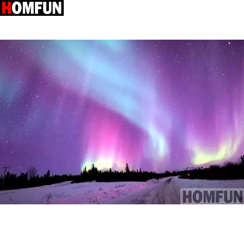 Алмазная 5D живопись HOMFUN звездное небо картина с полными квадратными/круглыми