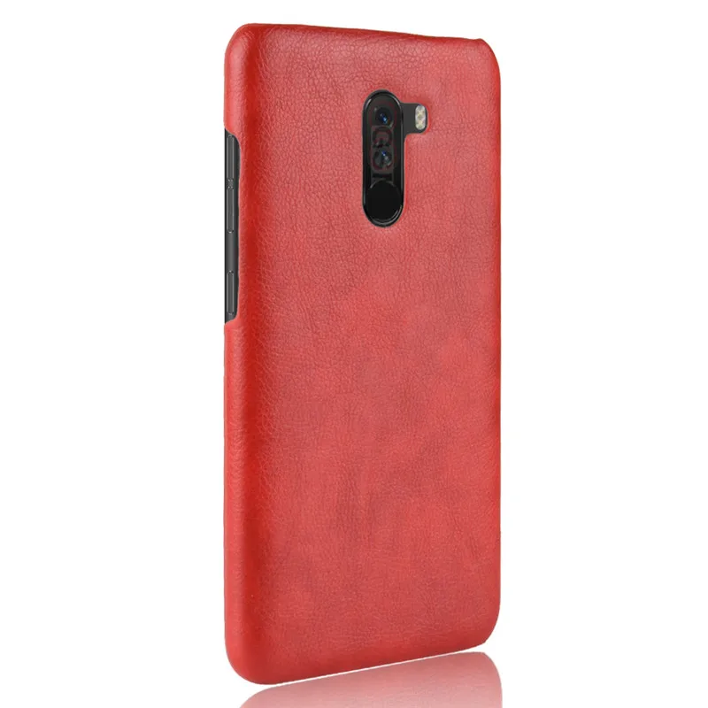 Xiaomi Pocophone F1 чехол Poco Чехол Жесткий ПК кожаный для телефона глобальная версия 6 18 |